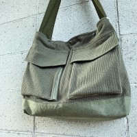 sashiko shoulder bag / khaki greenのサムネイル