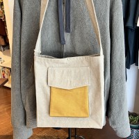 shoulder bag / sand beige and mustardyellowのサムネイル