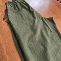 cotton linen pants / greenのサムネイル