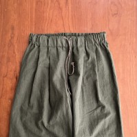 cotton linen pants / greenのサムネイル