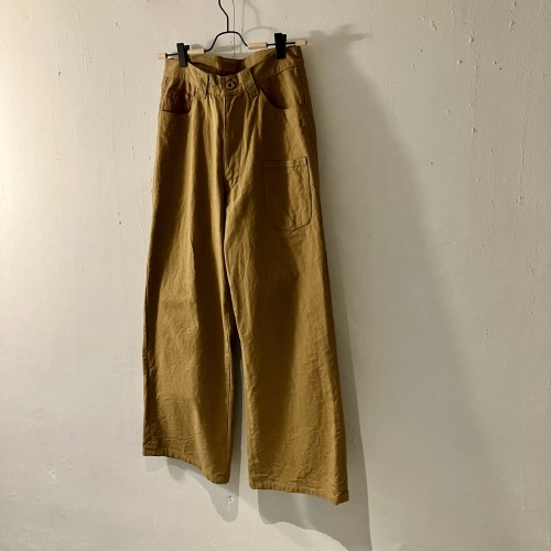 selvage pants / brown