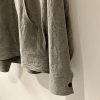 Charcoal Dyeing (炭染) Zip Hoodie / MAN / light gray /cotton linenのサムネイル