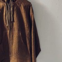 Persimmon Tangy Dyed (柿渋染め) Zip Hoodie / MAN  / cotton linenのサムネイル