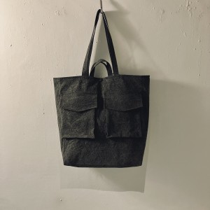 CHARCOAL-DYED (炭染め) BAG /BLACK