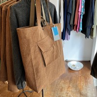 Persimmon Tangy Dyed (柿渋染め) Big Tote bag /cotton linenのサムネイル